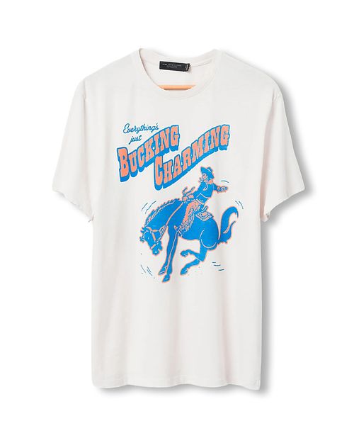 Unisex Bucking Charming Vintage Tee
