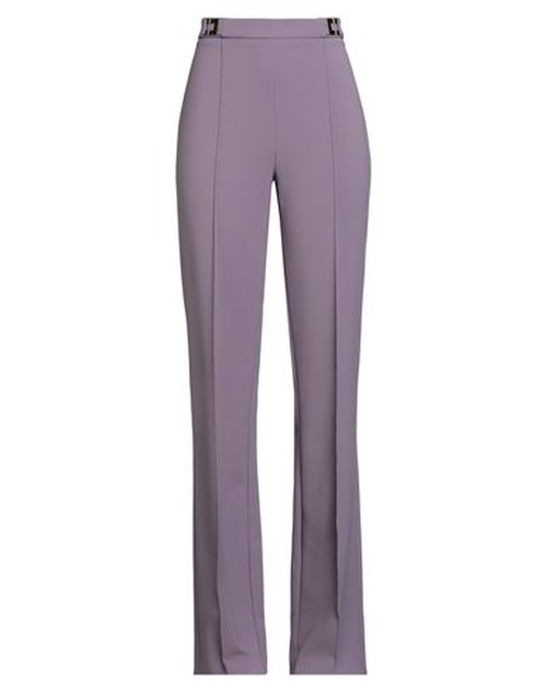 Woman Pants Lilac Size 10 Polyester, Elastane