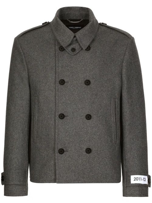 Double-breasted peacoat - Grey