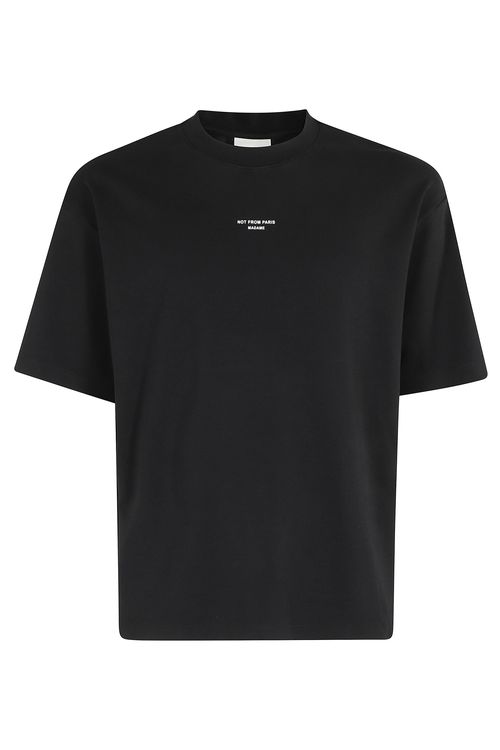 Le Tshirt Black Cotton T-shirt - Men