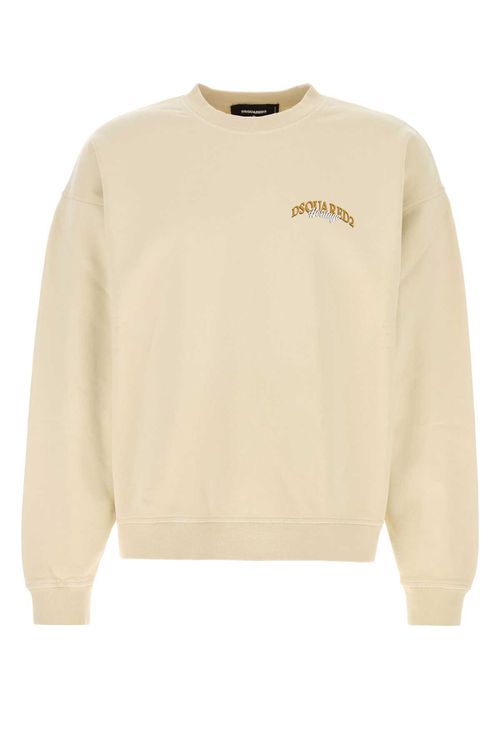 Beige Cotton Sweatshirt