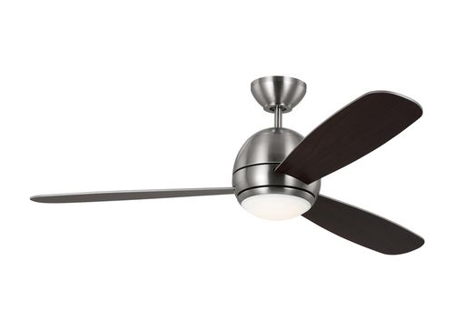 Brushed Steel 52" Ceiling Fan from the Orbis Collection