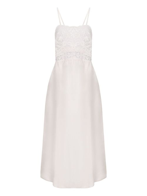 Dress With Embroidered Bodice