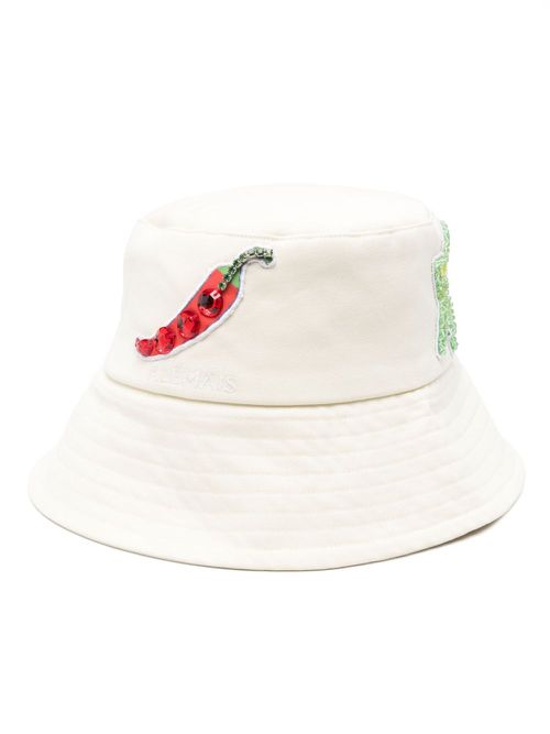 Players cotton bucket hat - White