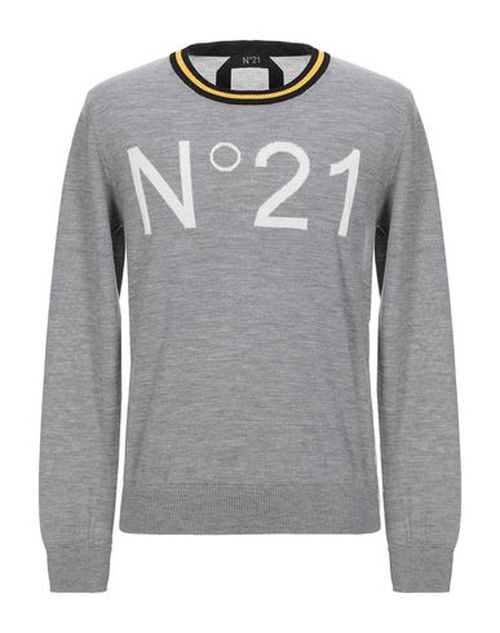 N°21 Man Sweater Light grey Size 42 Virgin Wool