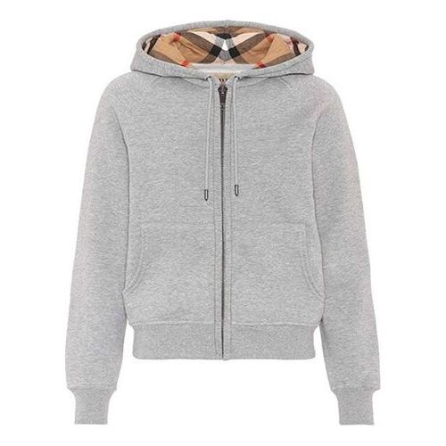 (WMNS) Zipper hooded Casual Jacket 'Gray'