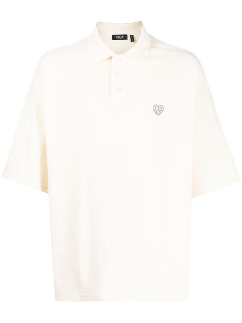 Embroidered logo polo shirt - White