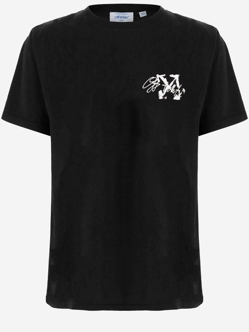 Logo-Printed Cotton T-Shirt — Black