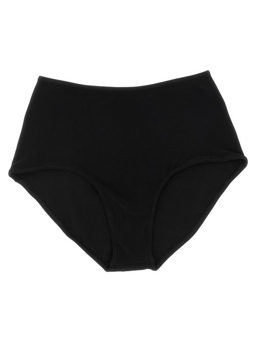 High-Waist 4-Way Stretch Briefs — Black