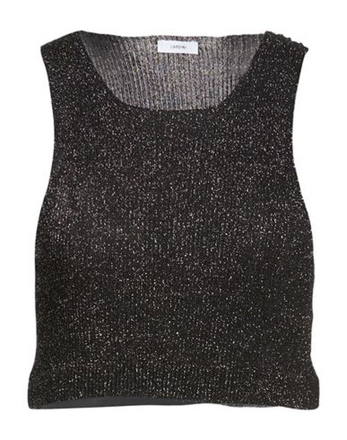 Woman Top Black Size L Viscose, Polyamide, Metallic acrylic