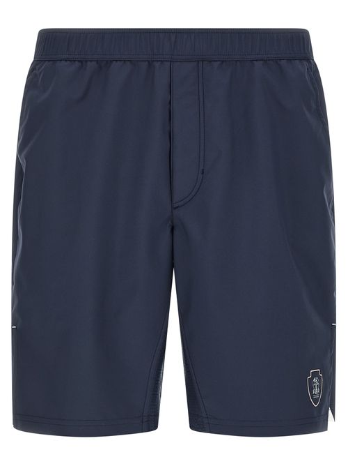 Tennis Nylon Bermuda Shorts — Navy