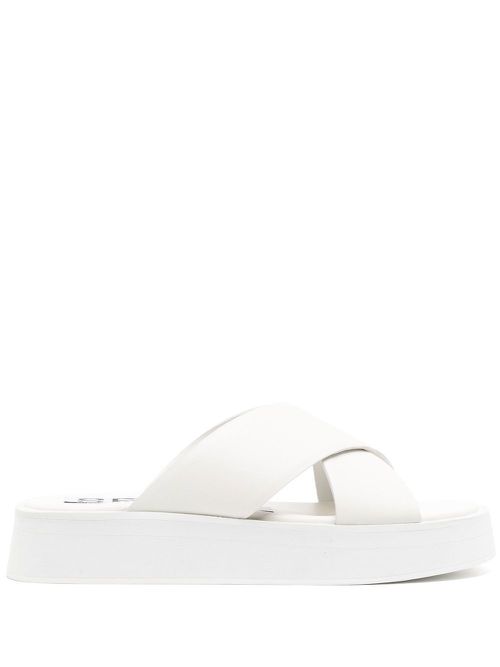 Pippi II crossover platform sandals - White