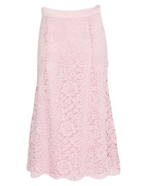 Woman Midi skirt Light pink Size 10 Polyester