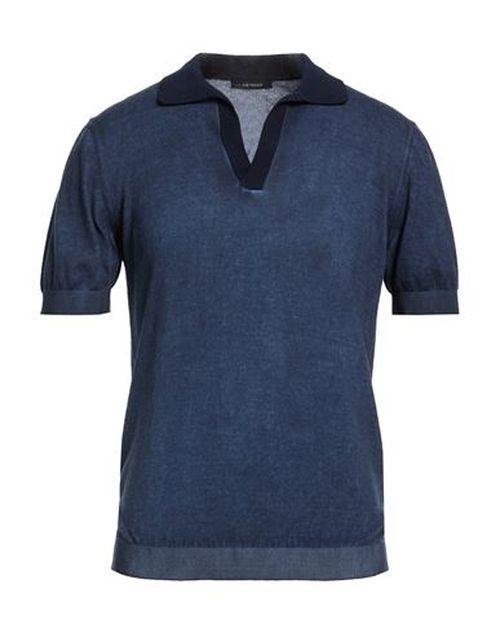 Man Sweater Midnight blue Size 40 Cotton