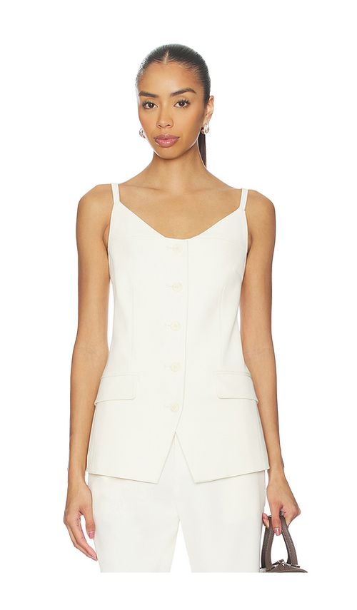 Elodie the Label Isolde Vest in Cream. L. Also in S, XS