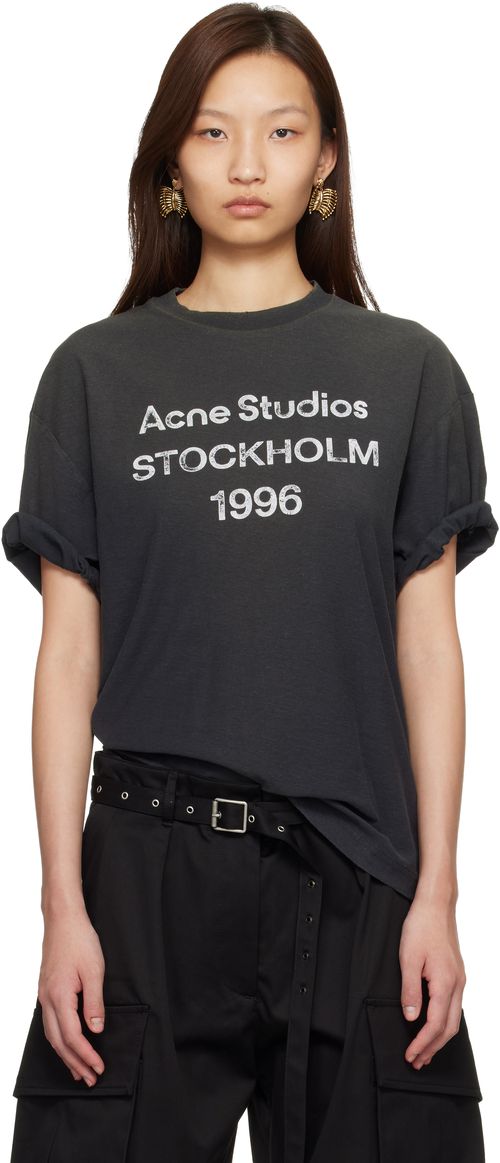 Black Relaxed Fit Logo T-shirt