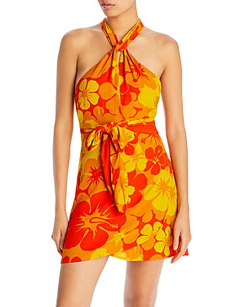 Odette Belted Halter Dress