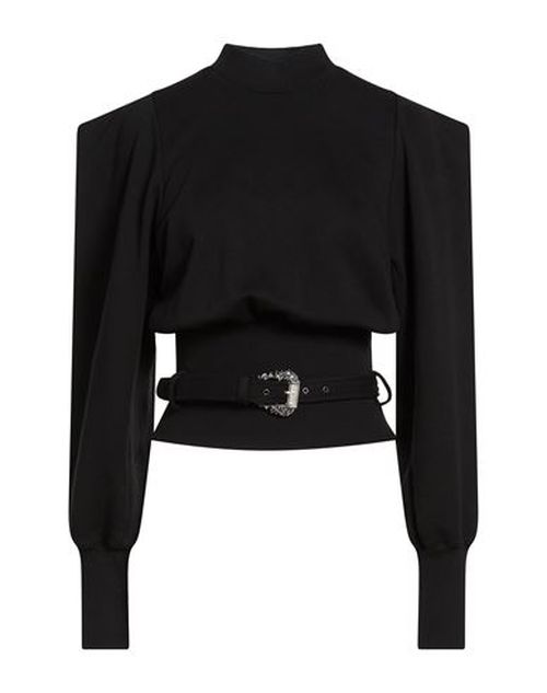 Woman Sweatshirt Black Size M Cotton