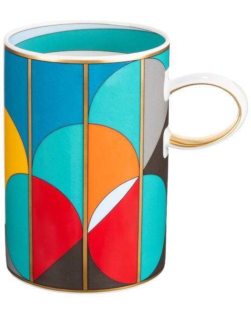 Futurismo porcelain mug - Blue