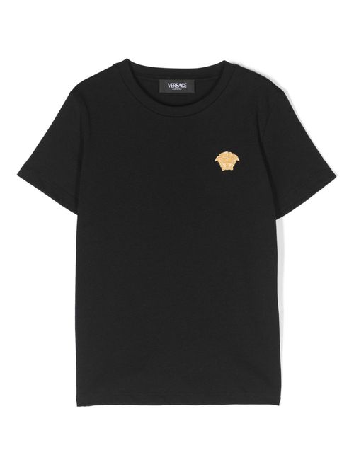 Medusa Head-patch cotton T-shirt - Black