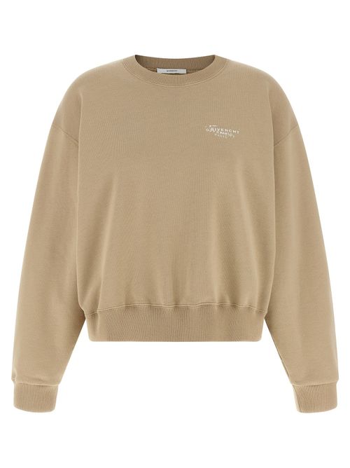 Logo Stamp Sweatshirt — Beige
