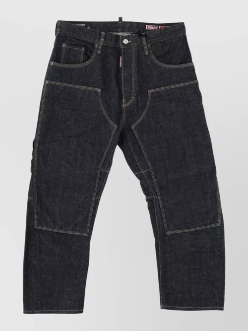 Dsquared2 - mid rise straight leg tailored pant