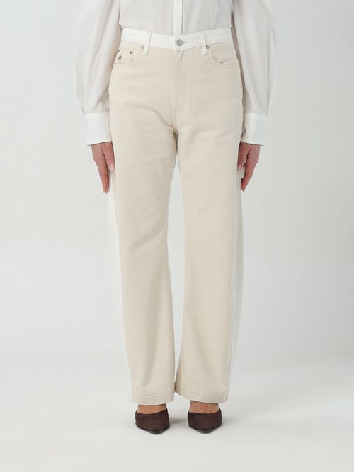 Jeans Woman color White