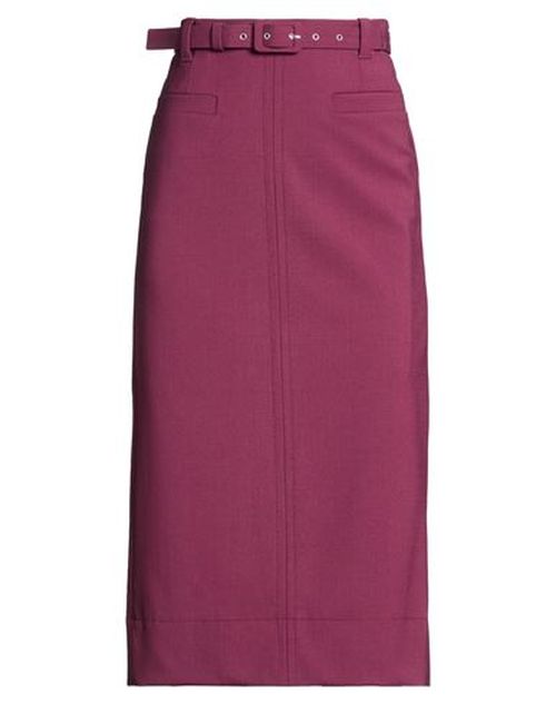 By Slowear Woman Midi skirt Plum Size 6 Virgin Wool, Elastane