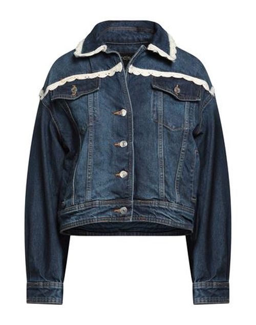 Woman Denim outerwear Blue Size 6 Cotton, Polyester