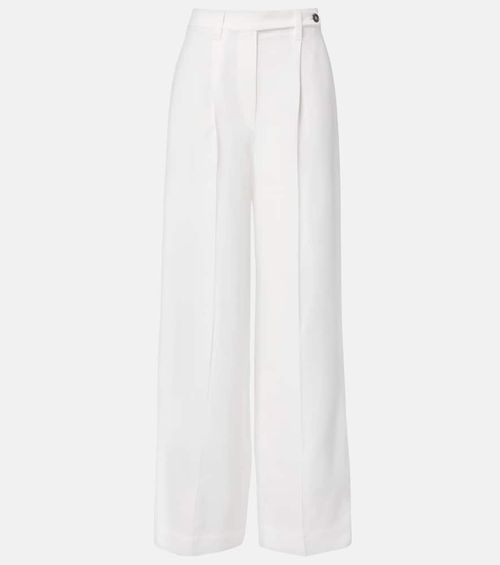 High-rise wide-leg pants