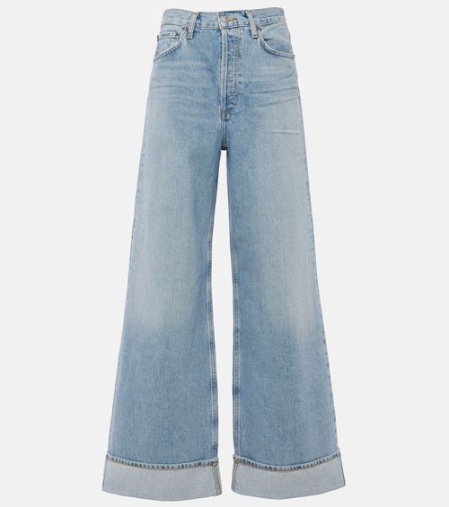 Dame high-rise wide-leg jeans