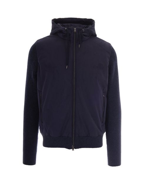 Navy Blue Hood Jacket
