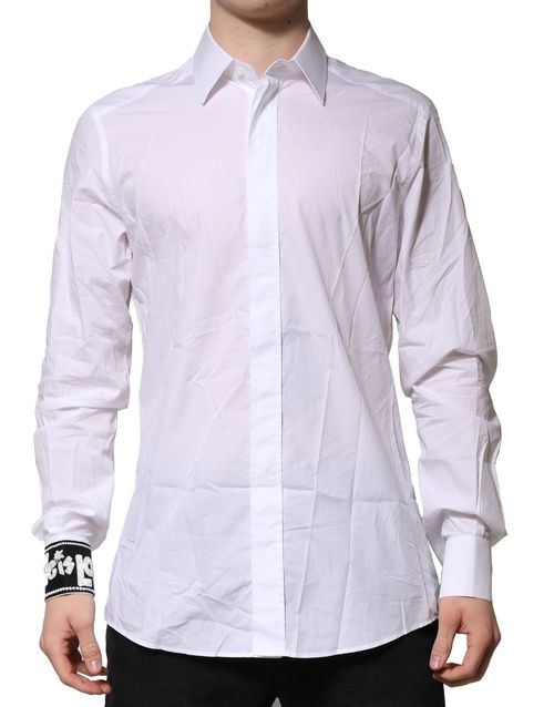 Cotton Button-Down Shirt — White