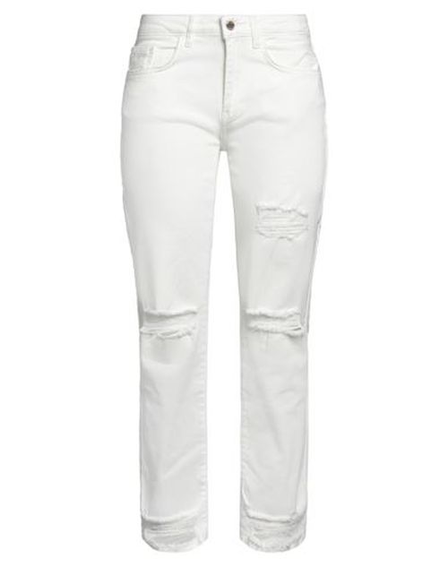 Relish Woman Jeans White Size 25 Cotton, Elastane