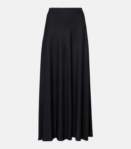 Pleated midi skirt