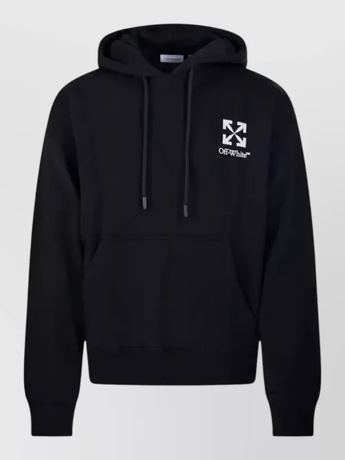 Off-White - arrow motif skate hooded sweatshirt