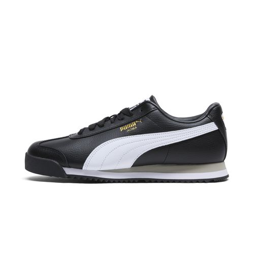 PUMA Roma 24 Standard Women's Sneakers in Black/White/Smokey Grey, Size 7