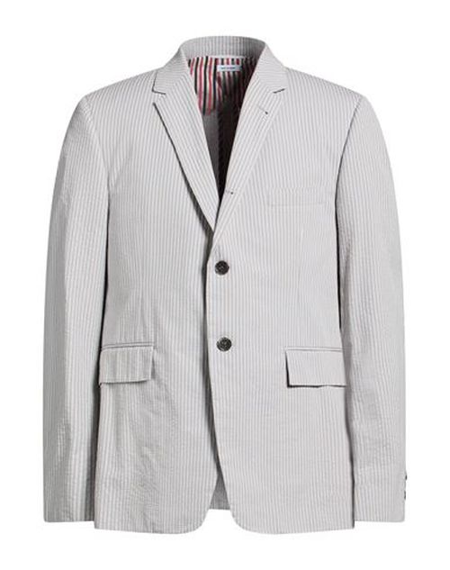 Man Blazer Light grey Size 1 Cotton