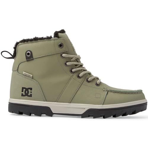 DC Men's Woodland Cold Weather Casual High Top Shoe Snow Boot Fashion BLACK/GUM