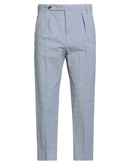 Man Pants Navy Size 32 Cotton, Elastane