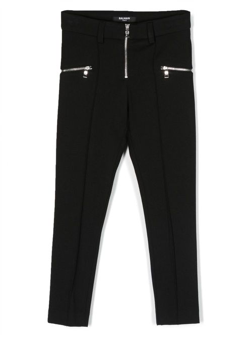 Straight-leg trousers - Black