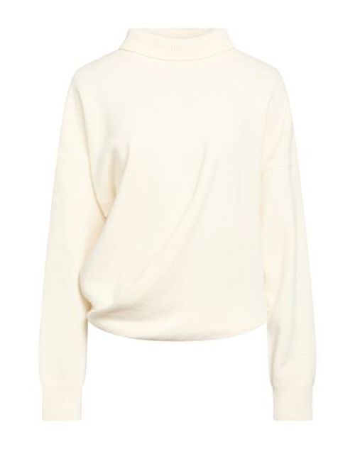 Woman Turtleneck Ivory Size M Wool