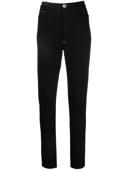 High-rise super-skinny jeans - Black