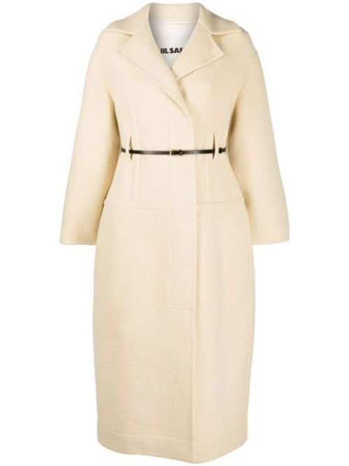 Belted wool coat