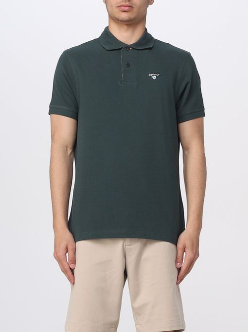 Polo Shirt Men color Grass Green