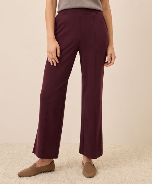 Women's Windsor Wine Airplane Pintuck Wide Leg Pant X