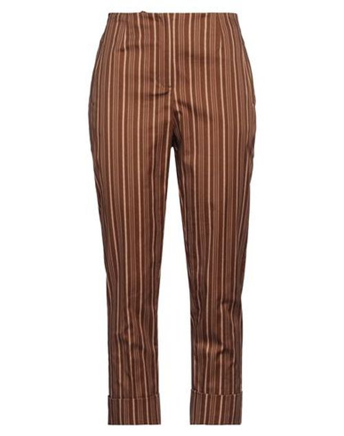 Nenè Woman Pants Brown Size 8 Cotton, Elastane
