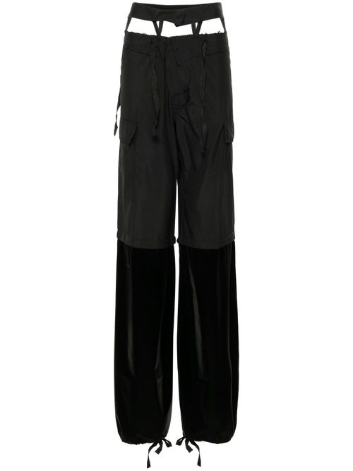 Raw-cut finish trousers - Black