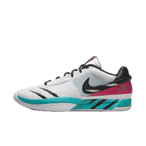 Ja 1 "Scratch Basketball Shoes (FV5957-100, White/Turbo Green/University Red/Black)