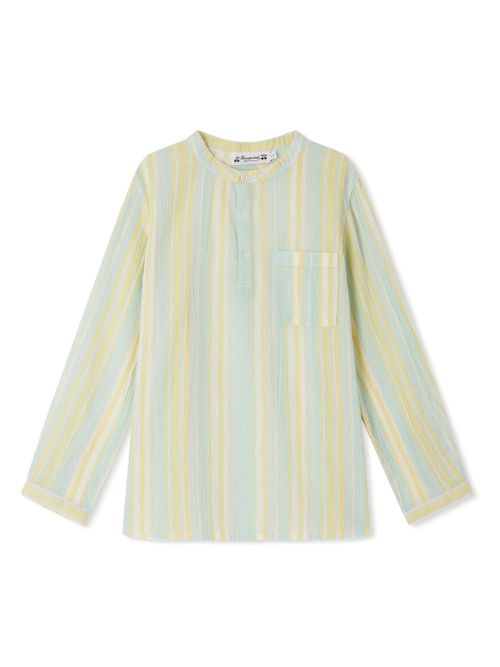 Artiste striped cotton shirt - Yellow